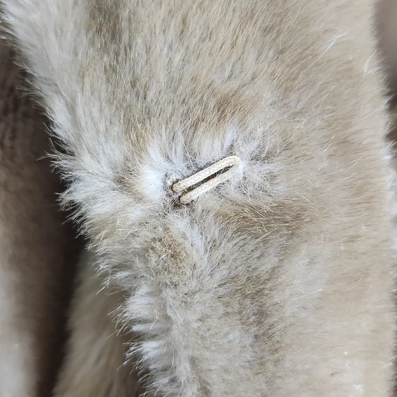 Tissavel France Vintage Faux Mink Fur Jacket Made In England Sz XL Excellent Con - Picture 7 of 16